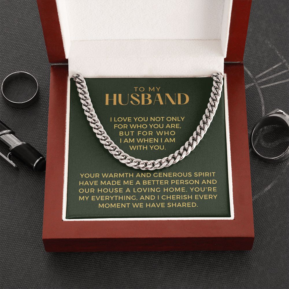 Gift For Husband | My Everything Cuban Link Chain 0698T13