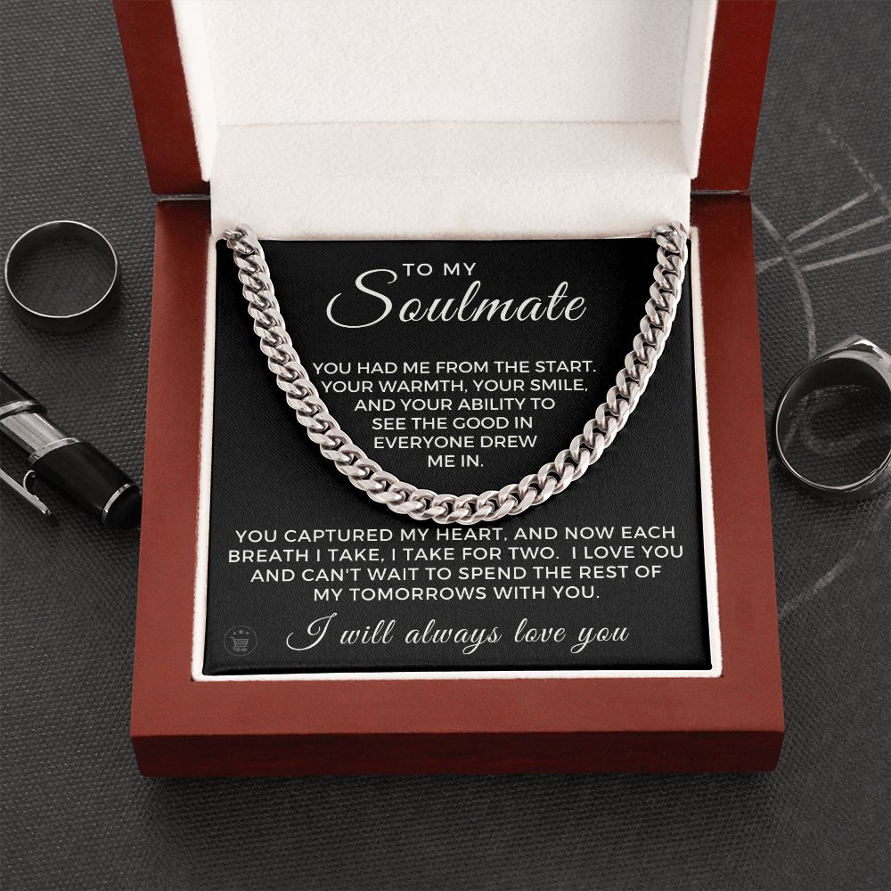 Soulmate Gift | Each Breath Cuban Link Chain 0573T5
