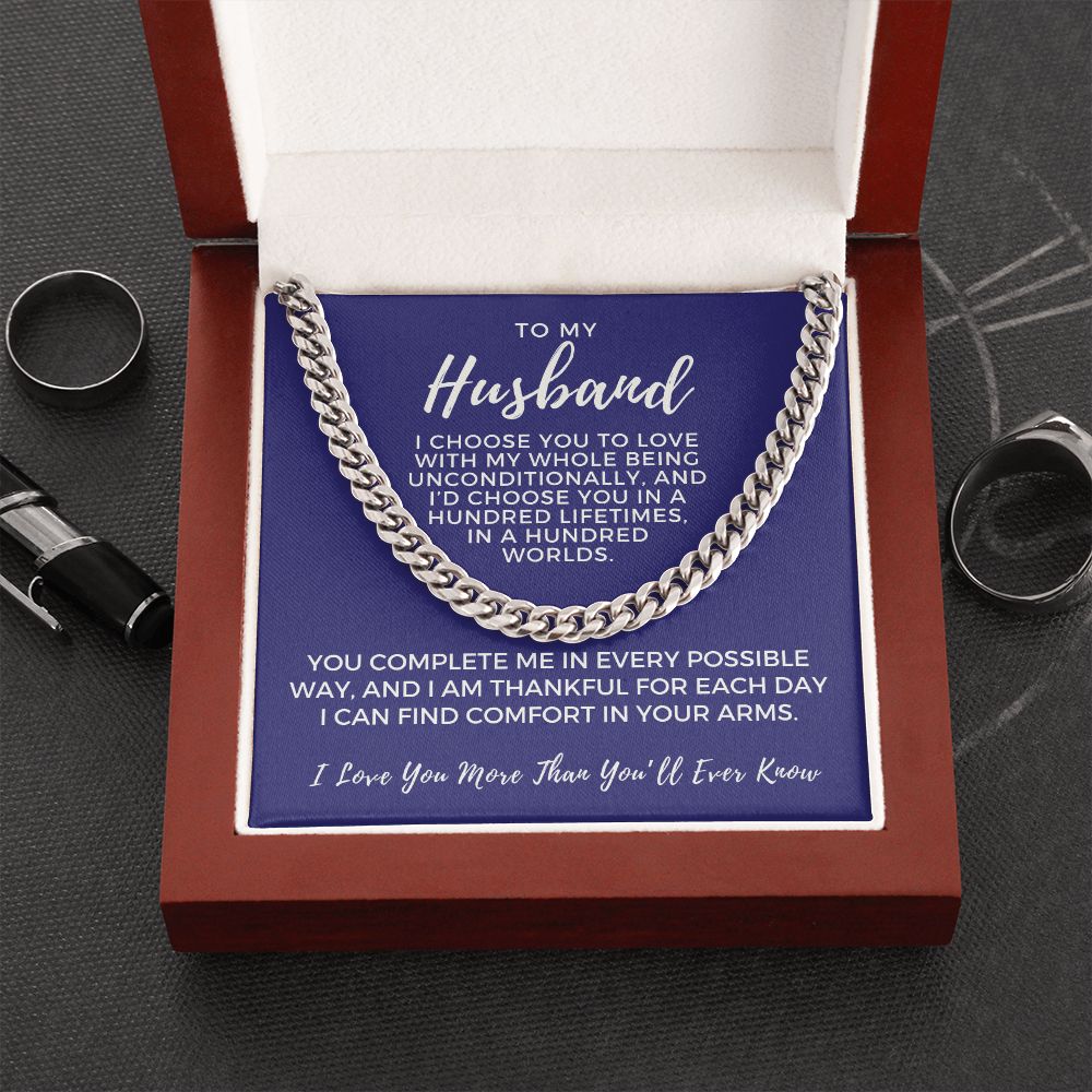 Gift For Husband | I Choose Cuban Link Chain 0695T5