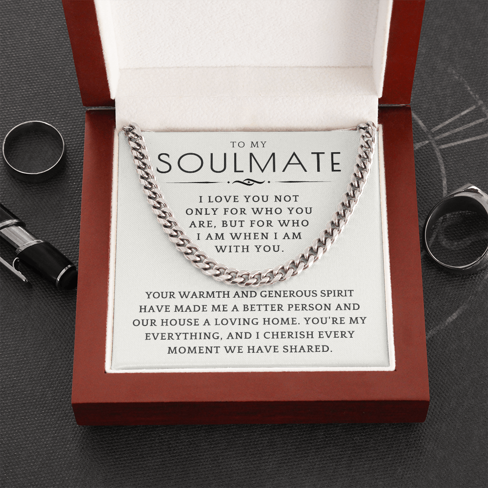 Soulmate Gift | My Everything Cuban Link Chain 0567T4