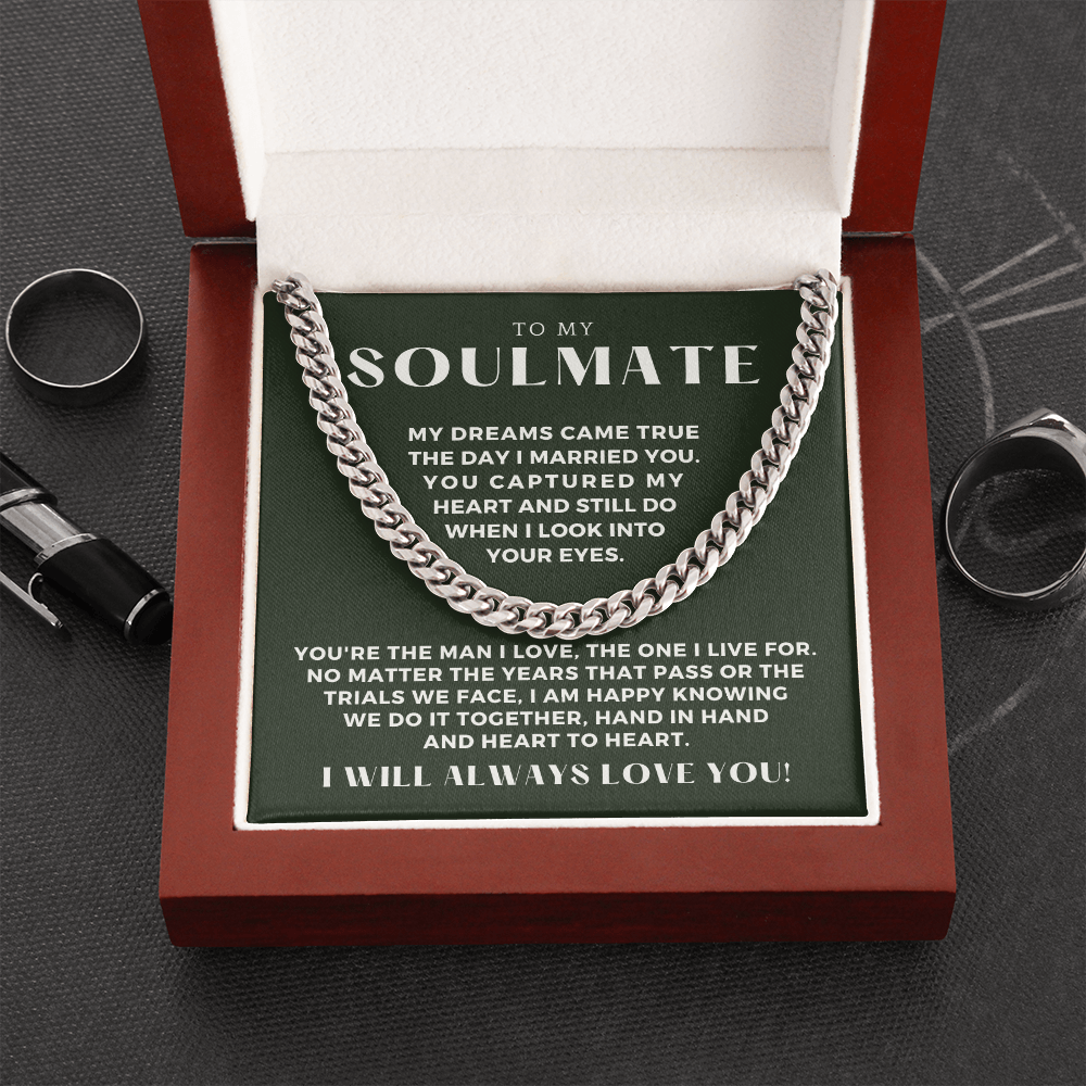 Soulmate Gift | I Live For Cuban Link Chain 0568T5