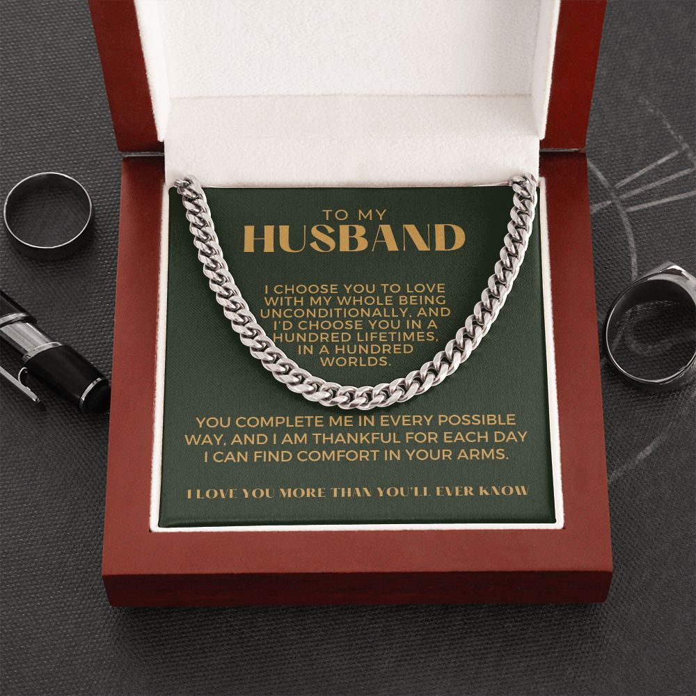 Gift For Husband | I Choose Cuban Link Chain 0695T13