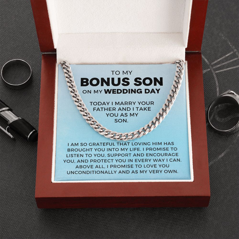 Bonus Son Wedding Gift | Promise Cuban Link Chain 0786T6C