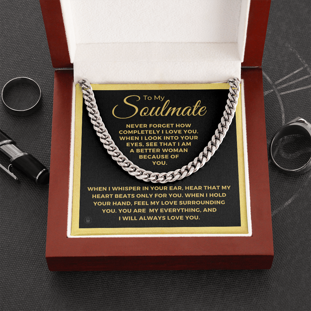 Soulmate Gift | When I Cuban Link Chain 0569T3