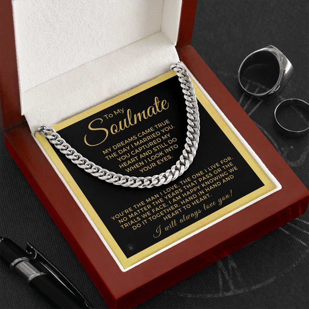 Soulmate Gift | I Live For Cuban Link Chain 0568T3