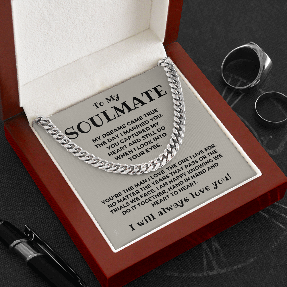 Soulmate Gift | I Live For Cuban Link Chain 0568T1