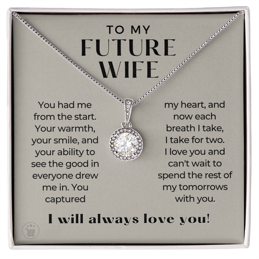Future Wife, Future Mrs. Gift | Each Breath Necklace 0482T3