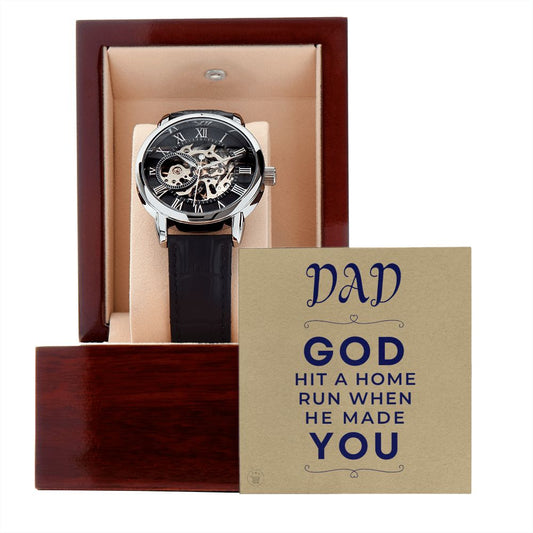 Gift For Dad | Home Run Men's Watch 0667T6