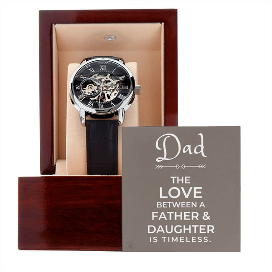 Gift For Dad From Daughter | Father and Daughter Men's Watch 0670T8