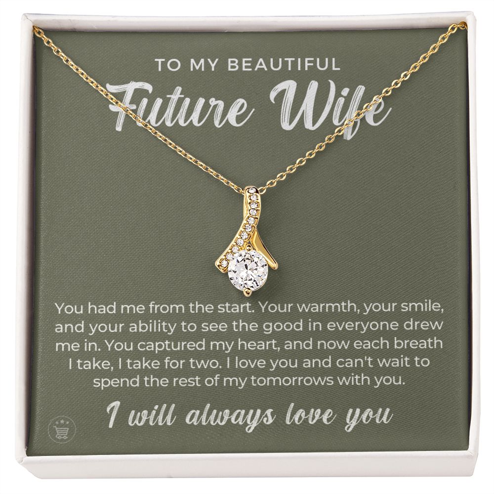 Future Wife, Mrs. Gift | Each Breath Necklace 0641T10