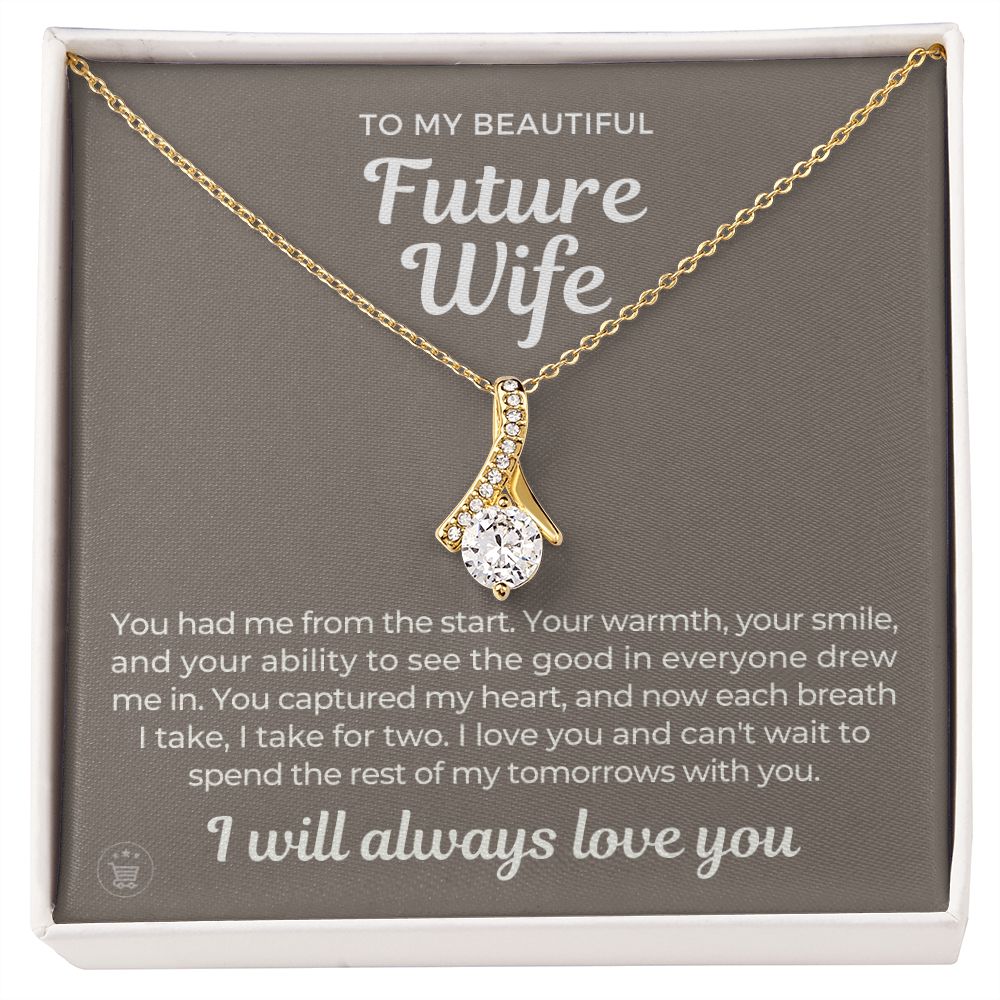 Future Wife, Mrs. Gift | Each Breath Necklace 0641T2