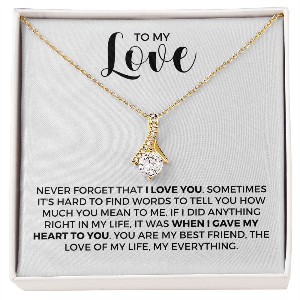 Soulmate Gift | Love Of My Life Necklace 0772T1A