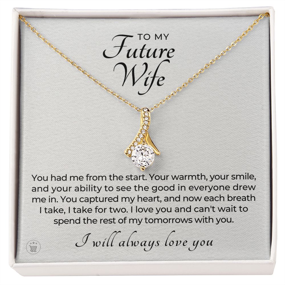 Future Wife, Mrs. Gift | Each Breath Necklace 0641T1