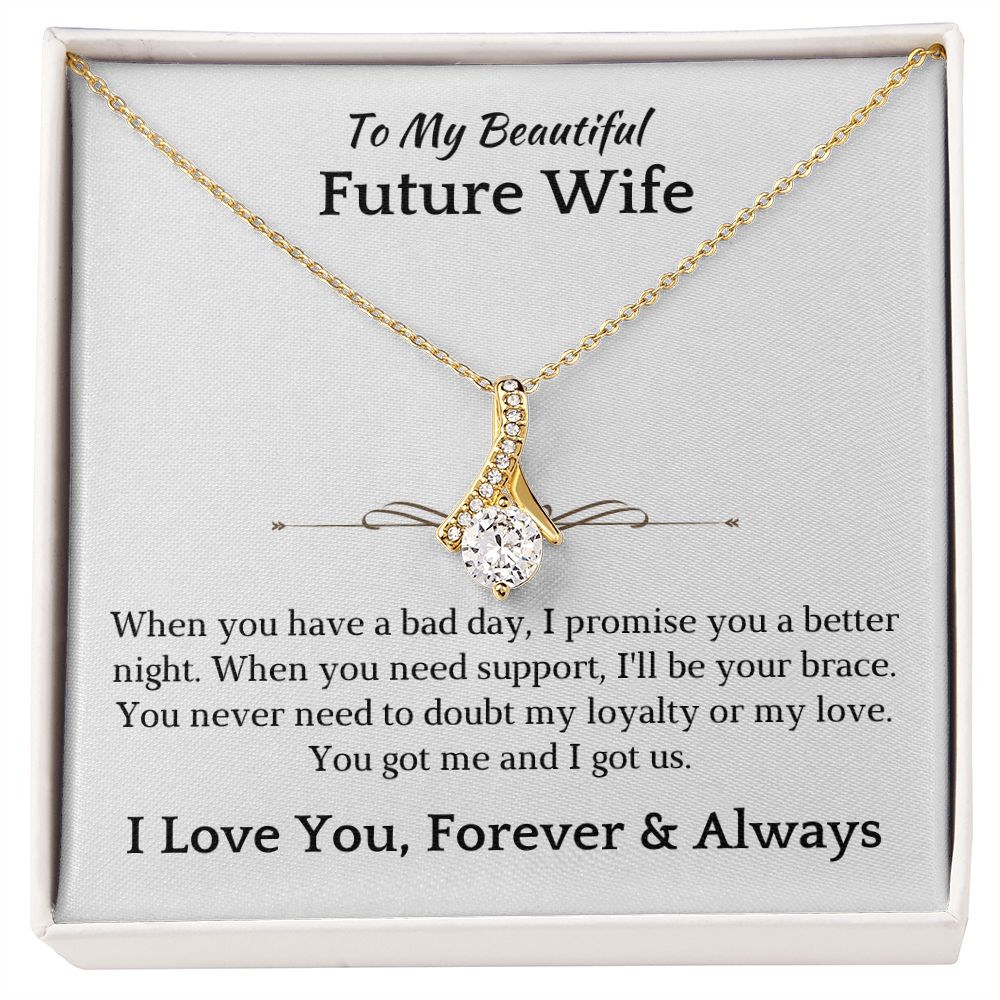 Future Wife, Mrs. Gift | I Love You Necklace 0733T1A