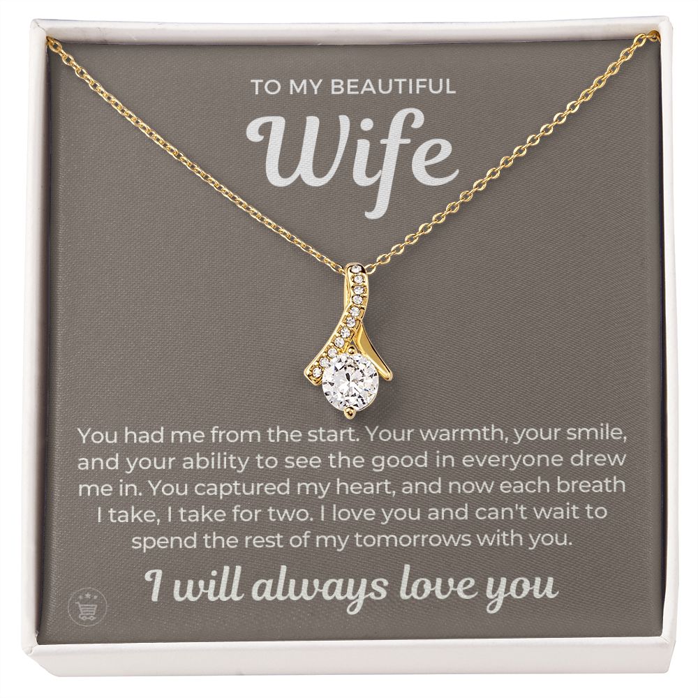 Gift For Wife | Each Breath Necklace 0642T2