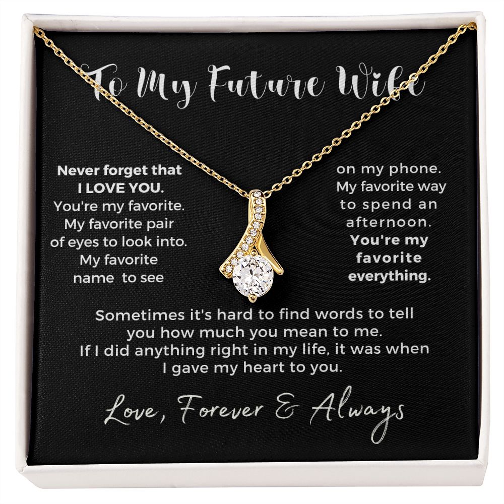 Future Wife, Mrs. Gift | My Heart Necklace 0778T1A