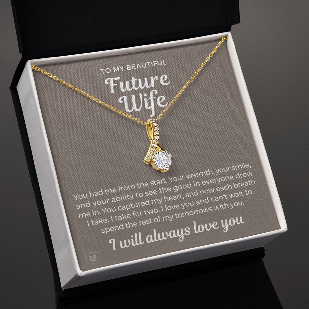 Future Wife, Mrs. Gift | Each Breath Necklace 0641T2