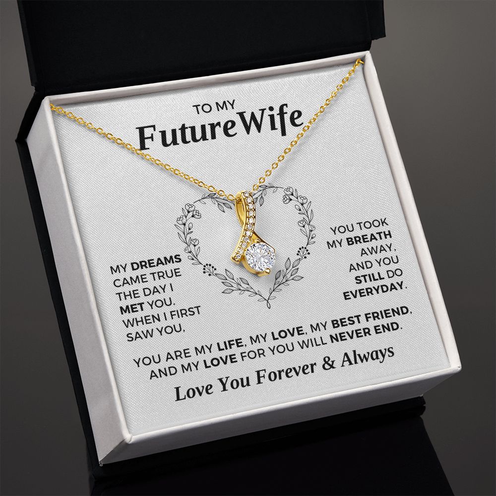 Future Wife, Mrs. Gift | Dreams Came True Necklace 0743T5A