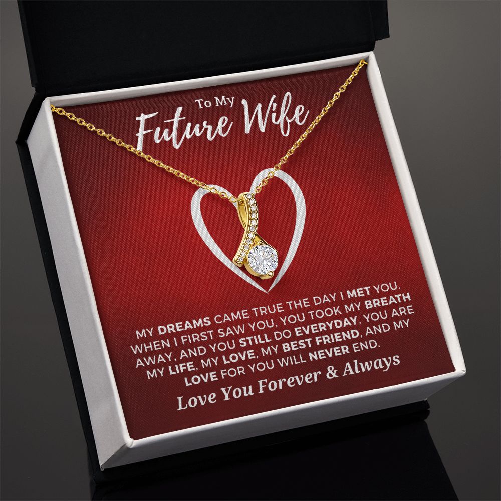 Future Wife, Mrs. Gift | Dreams Came True Necklace 0743T8A
