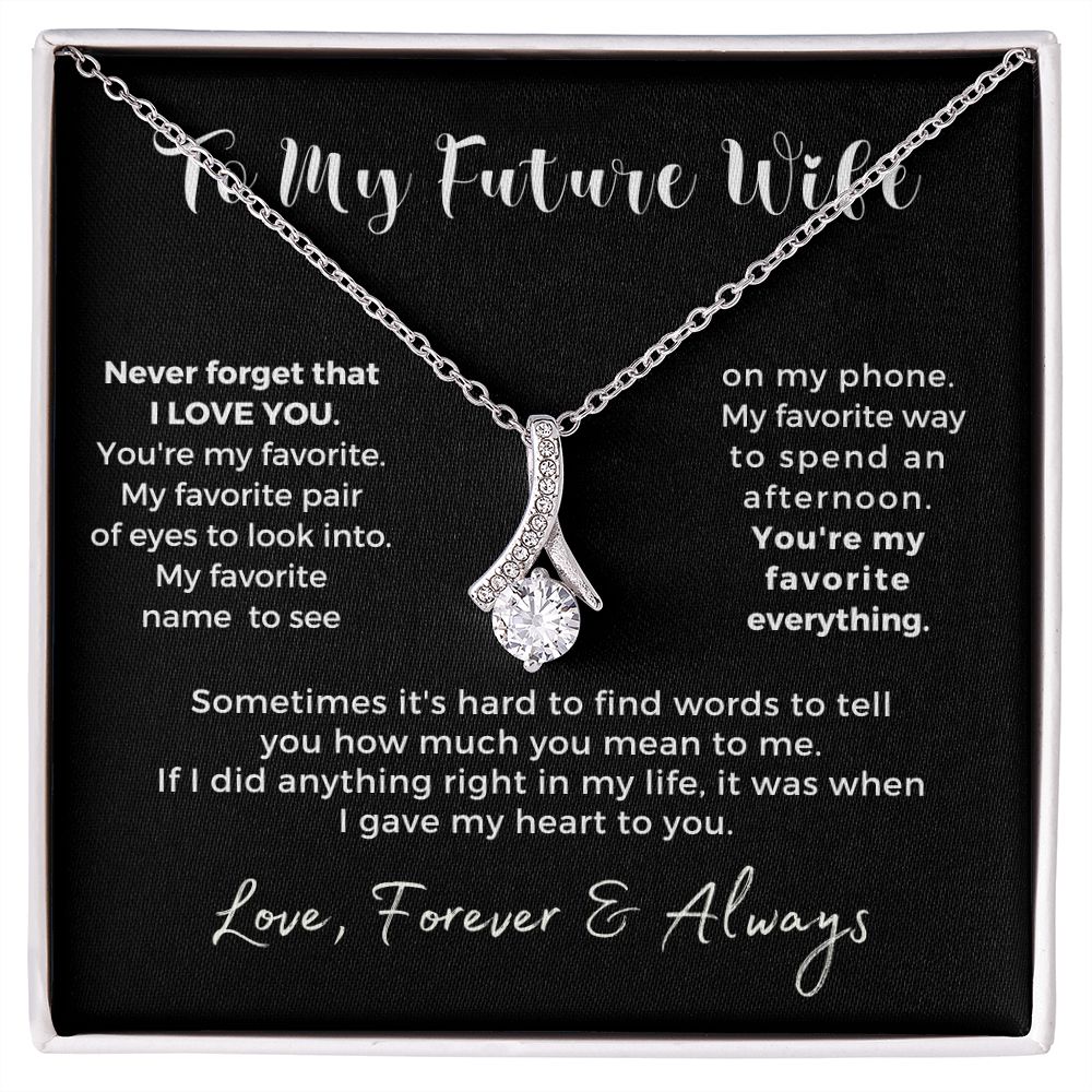 Future Wife, Mrs. Gift | My Heart Necklace 0778T1A