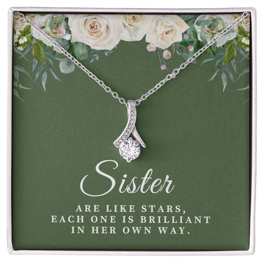 Sisters Are Like Stars Alluring Beauty Necklace 2222
