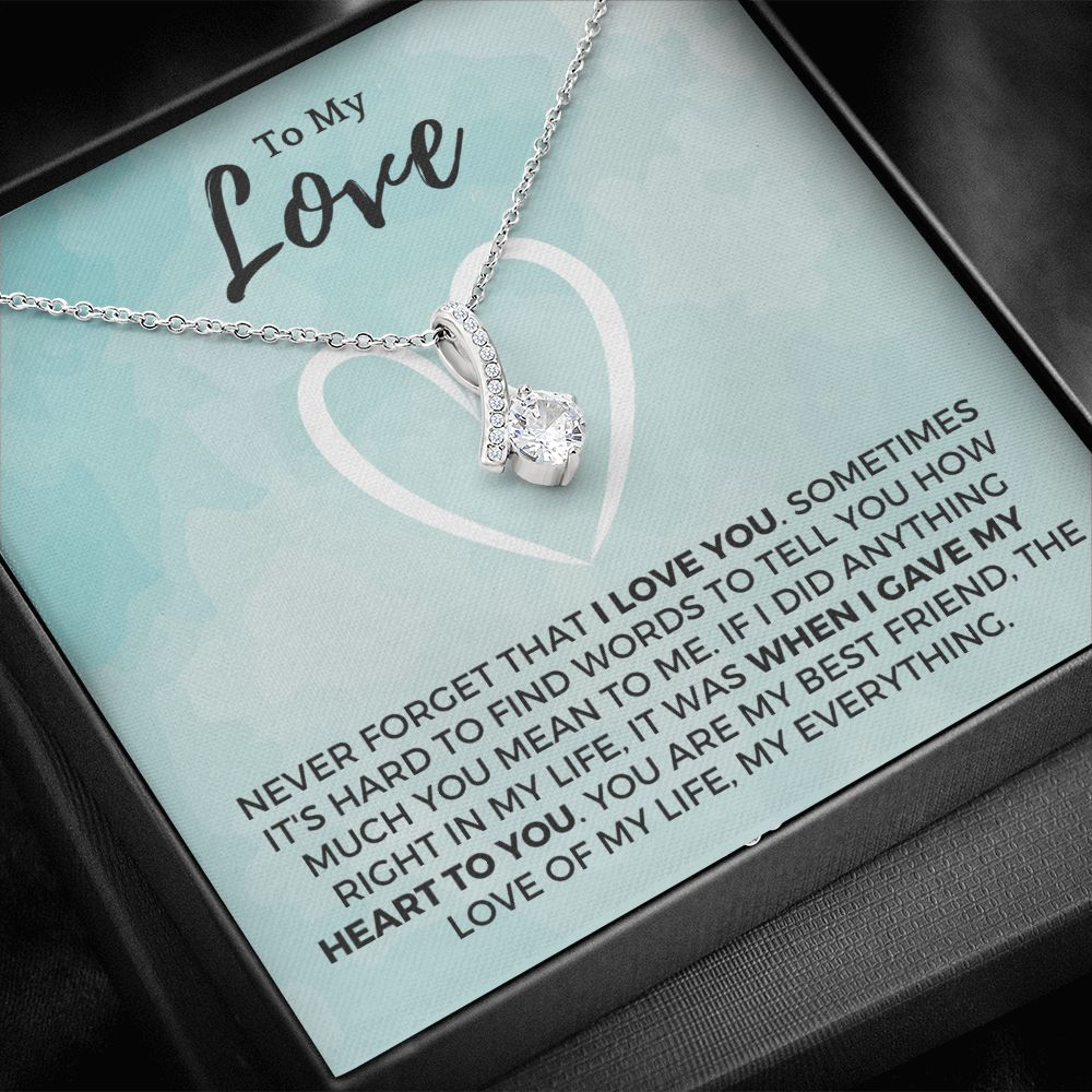 Soulmate Gift | Love Of My Life Necklace 0772T9A
