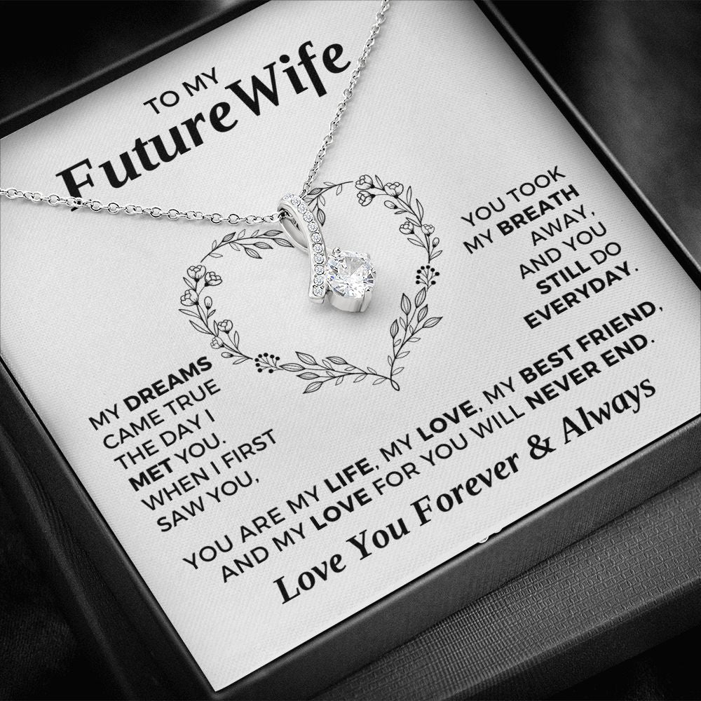Future Wife, Mrs. Gift | Dreams Came True Necklace 0743T5A