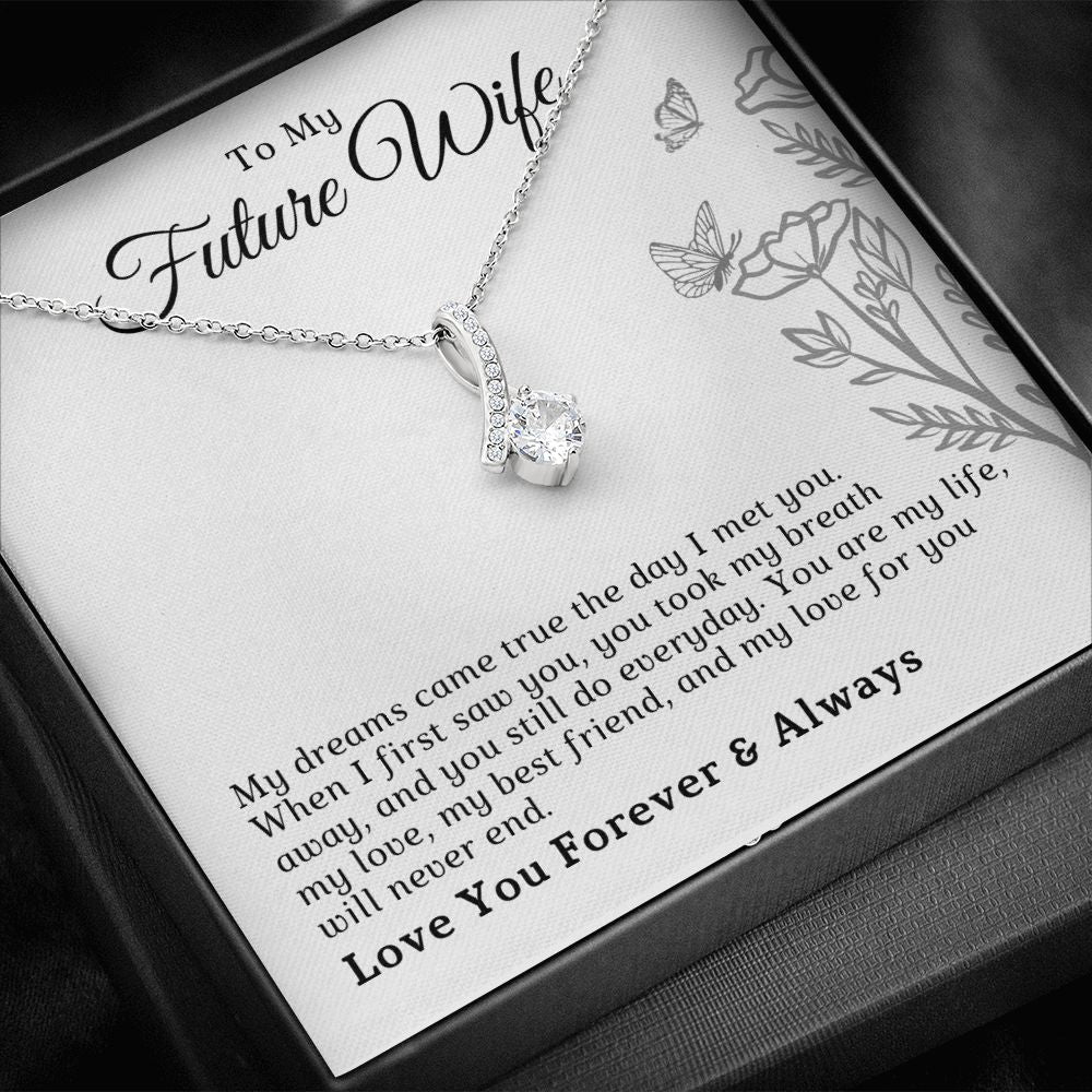 Future Wife, Mrs. Gift | Dreams Came True Necklace 0743T7A