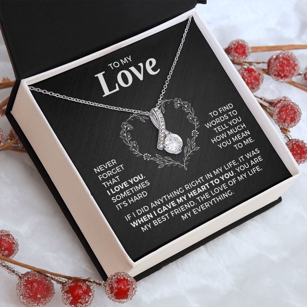 Soulmate Gift | Love Of My Life Necklace 0772T6A