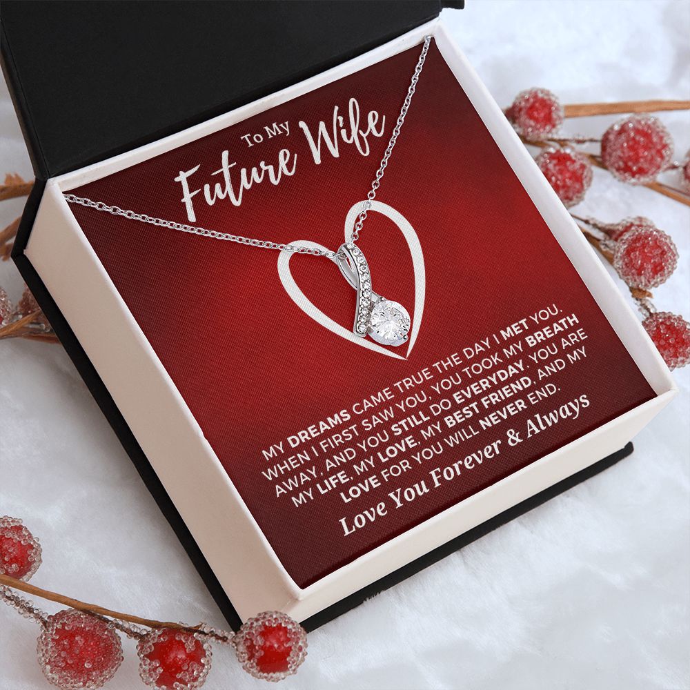 Future Wife, Mrs. Gift | Dreams Came True Necklace 0743T8A