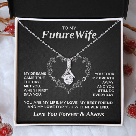 Future Wife, Mrs. Gift | Dreams Came True Necklace 0743T6A