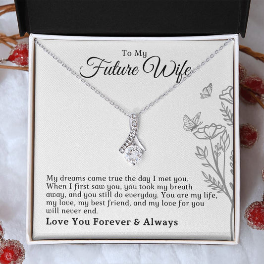 Future Wife, Mrs. Gift | Dreams Came True Necklace 0743T7A