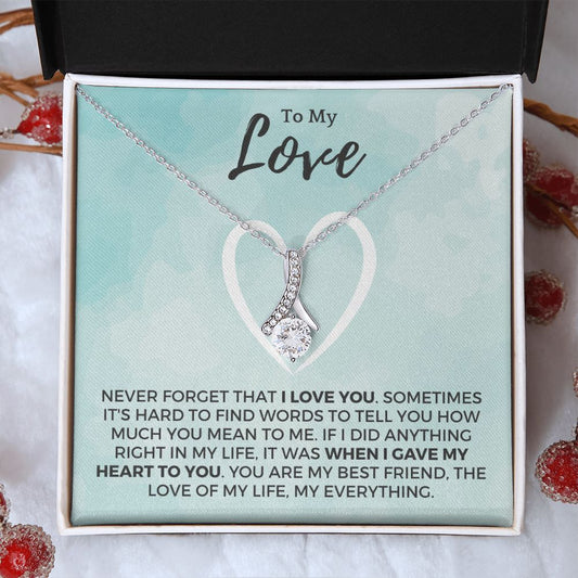 Soulmate Gift | Love Of My Life Necklace 0772T9A