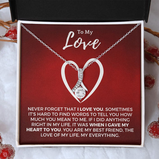 Soulmate Gift | Love Of My Life Necklace 0772T8A