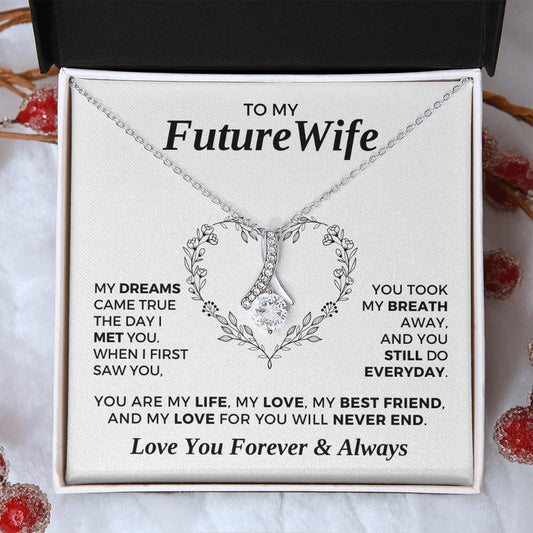 Future Wife, Mrs. Gift | Dreams Came True Necklace 0743T5A