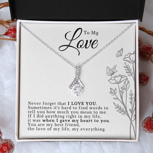 Soulmate Gift | Love Of My Life Necklace 0772T7A