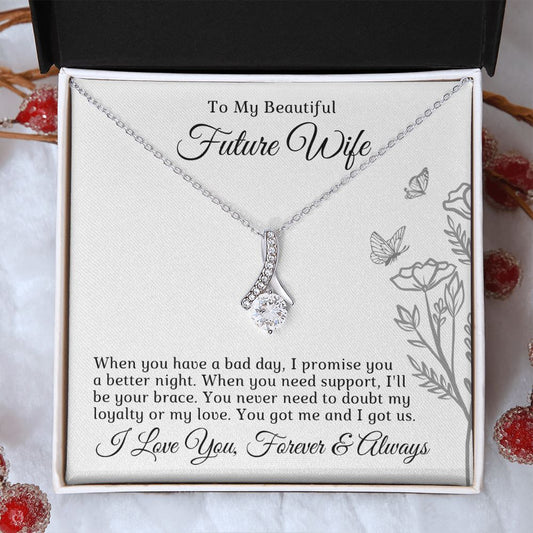 Future Wife, Mrs. Gift | I Love You Necklace 0733T7A