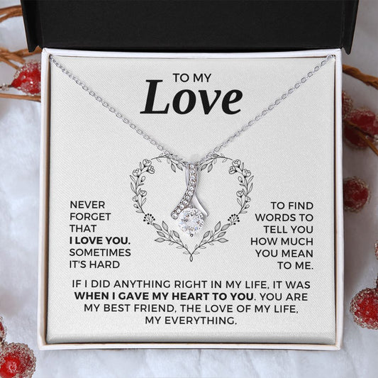 Soulmate Gift | Love Of My Life Necklace 0772T5A