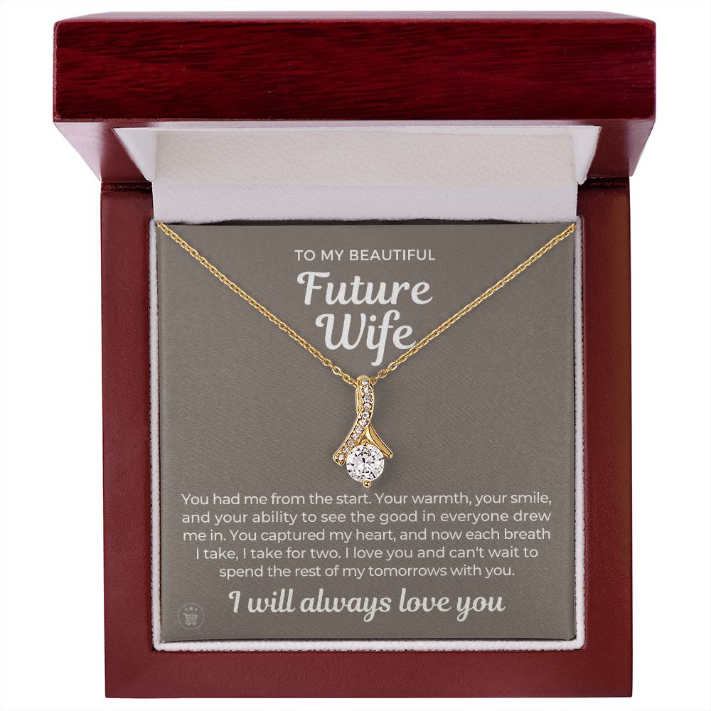 Future Wife, Mrs. Gift | Each Breath Necklace 0641T2