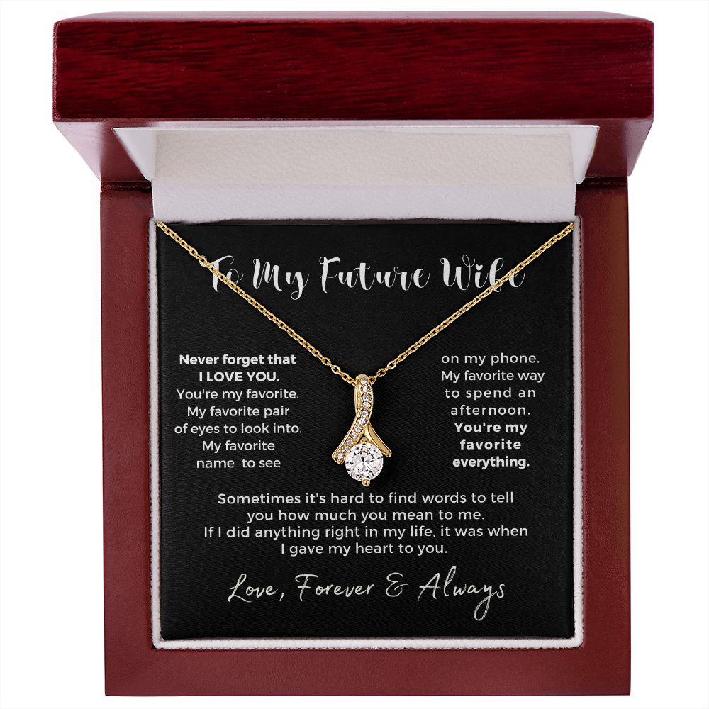 Future Wife, Mrs. Gift | My Heart Necklace 0778T1A