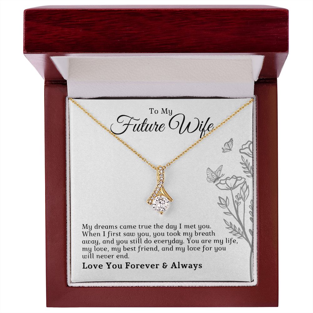 Future Wife, Mrs. Gift | Dreams Came True Necklace 0743T7A