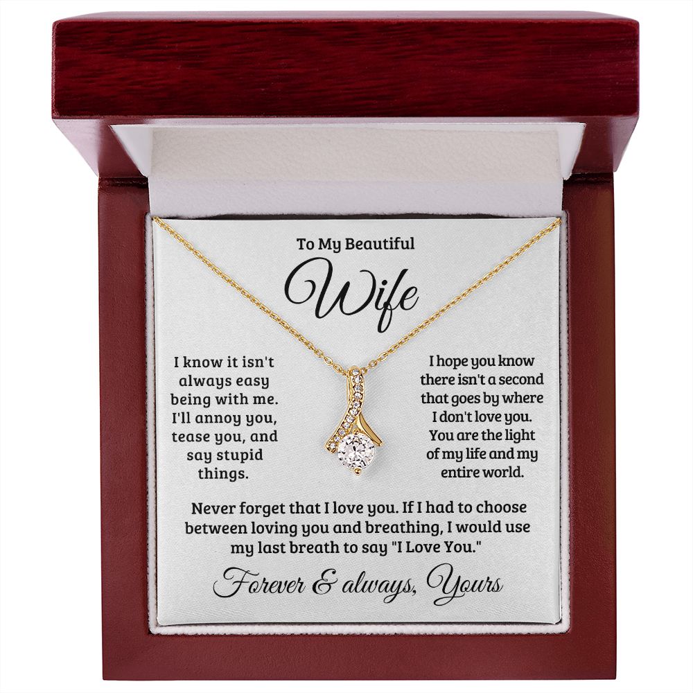 Gift For Wife | Never Forget That I Love You Necklace 0741T1A