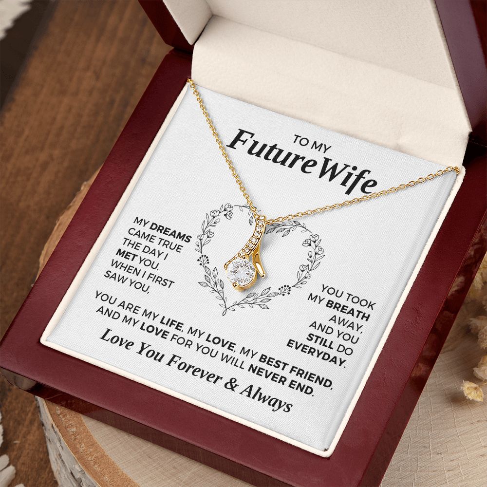 Future Wife, Mrs. Gift | Dreams Came True Necklace 0743T5A