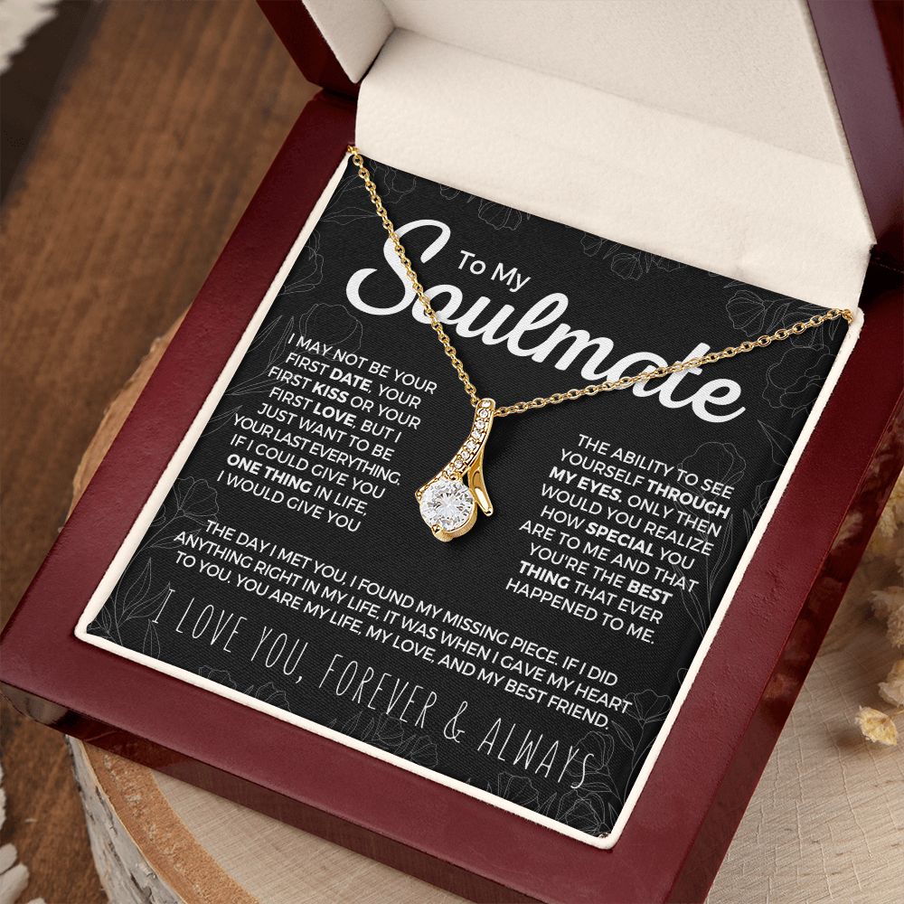 Soulmate Gift | My Life, Love & Best Friend Necklace 0774T1A