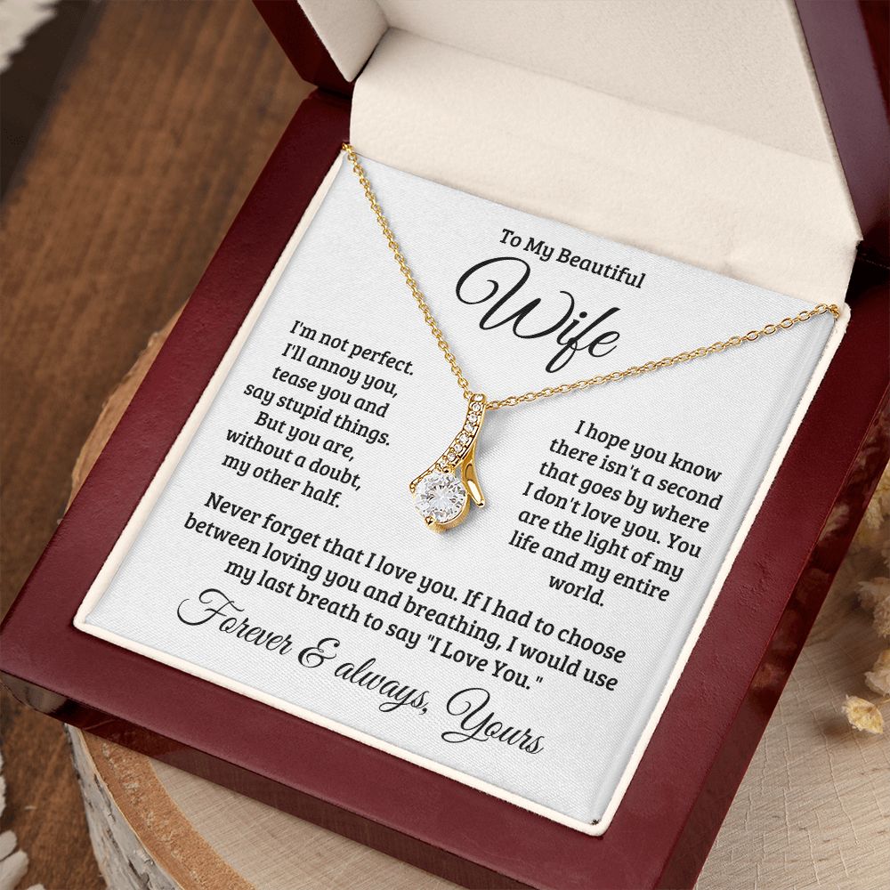 Gift For Wife | Never Forget That I Love You Necklace 0740T1A