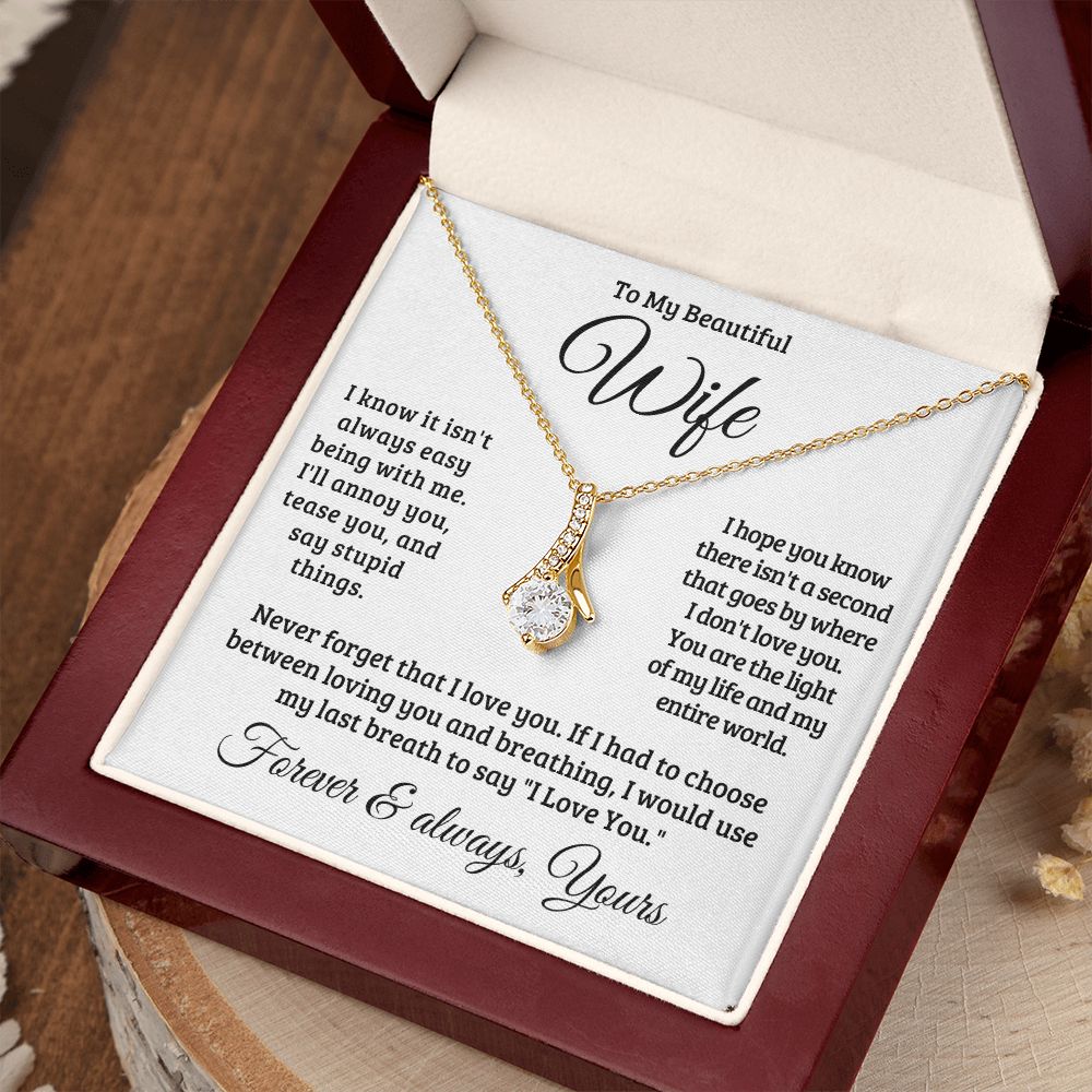 Gift For Wife | Never Forget That I Love You Necklace 0741T1A