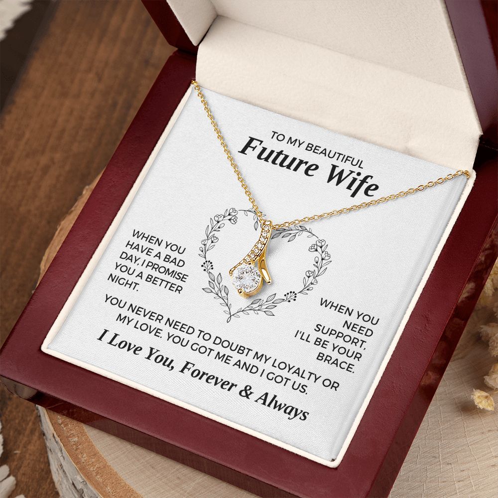 Future Wife, Mrs. Gift | I Love You Necklace 0733T5A