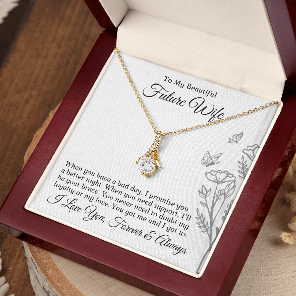 Future Wife, Mrs. Gift | I Love You Necklace 0733T7A