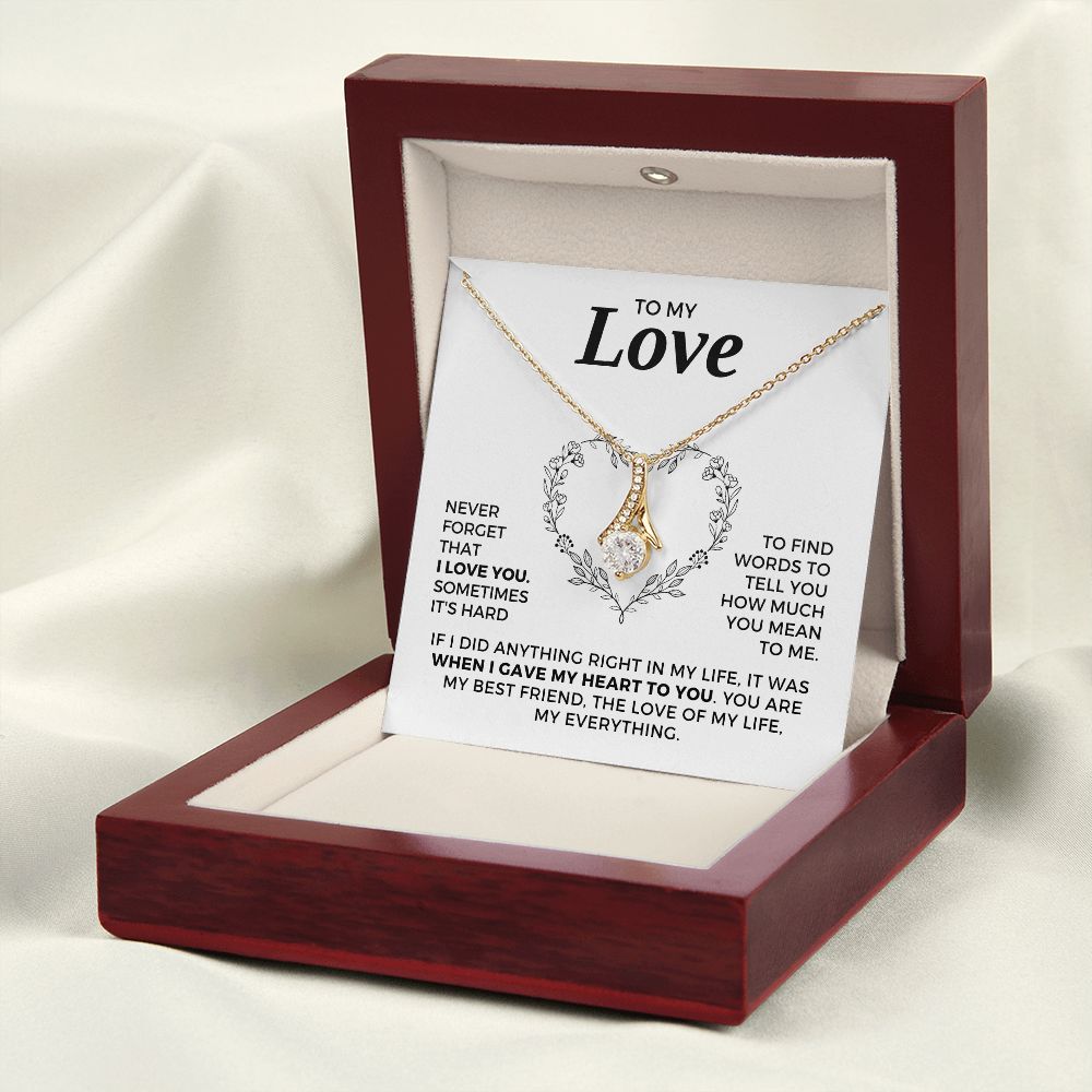 Soulmate Gift | Love Of My Life Necklace 0772T5A
