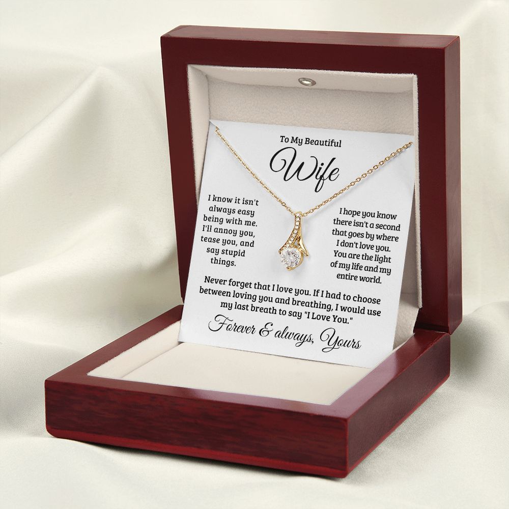 Gift For Wife | Never Forget That I Love You Necklace 0741T1A